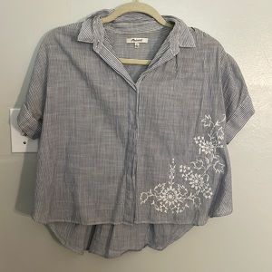 Madewell embroidered blouse